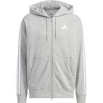 アディダス エッセンシャルズ プラス ルーズフィット スリーストライプス フレンチテリー フルジップ パーカー adidas アディダス