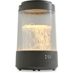 加湿器 スチーム式 ガラススチーム加湿器 3L 上部給水 木造約10畳 プレハブ約17畳 LEDライト リモコン YAMAZEN(山善)
