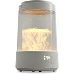 加湿器 スチーム式 ガラススチーム加湿器 3L 上部給水 木造約10畳 プレハブ約17畳 LEDライト リモコン YAMAZEN(山善)