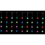 クリスマスイルミネーション LED20連ミニスノーフレイクカーテンライト 幅380cm×高さ70cm ストア・エキスプレス