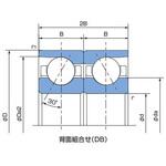 アンギュラ玉軸受 接触角30° 7200番台 2個組合せ 小径ボールねじサポート NACHI(不二越)