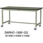 軽量作業台/耐荷重160kg_移動式H900_塩ビシート天板_ワークテーブル300シリーズ 山金工業