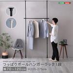 つっぱりハンガーラック 1段 幅120cm ホームテイスト