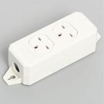 平刃形OAタップ2個コード無 アメリカン電機