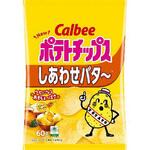 カルビー ポテトチップス しあわせバター 60gx12 カルビー