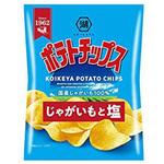 湖池屋 ポテトチップスじゃがいもと塩 小袋 27gx24 湖池屋