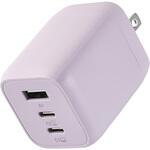 USB Type-C コンセント 充電器 PD 65W PPS USB-C×2 USB-A×1 折りたたみプラグ 小型 軽量 GaN採用 &me エレコム
