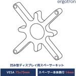 97-501 エルゴトロン へこみ型ディスプレイ インターフェース用スペーサーキット VESA 75x75対応 ERGOTRON(エルゴトロン)