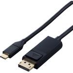 USB Type-C - DisplayPort 変換ケーブル ( USB-Cプラグ to DPプラグ ) 4K 60Hz エレコム
