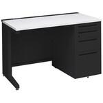 アドバンス 右片袖4段 中央引出し無 コンセント対応タイプ L脚 オカムラ(岡村製作所)