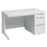 アドバンス 右片袖3段B5 中央引出し付(A3対応) コンセント対応タイプ L脚 オカムラ(岡村製作所)