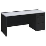 アドバンス 右片袖 中央引出し無 コンセント対応 ダイヤル錠タイプ パネル脚 オカムラ(岡村製作所)