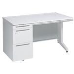 アドバンス 左片袖 中央引出し付(A3対応) 標準タイプ L脚 オカムラ(岡村製作所)