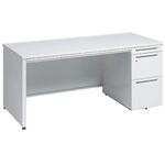 アドバンス 右片袖 中央引出し付(A3対応) 標準タイプ パネル脚 オカムラ(岡村製作所)