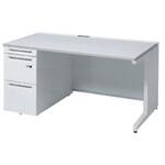 アドバンス 左片袖 中央引出し無 コンセント対応 ダイヤル錠タイプ L脚 オカムラ(岡村製作所)