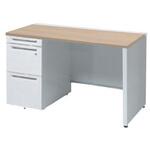 アドバンス 左片袖 中央引出し無 標準タイプ パネル脚 オカムラ(岡村製作所)