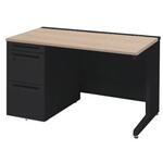 アドバンス 左片袖 中央引出し無 コンセント対応タイプ L脚 オカムラ(岡村製作所)