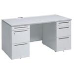 アドバンス 両袖机 3段B5 中央引出し無 コンセント対応タイプ オカムラ(岡村製作所)