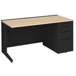 アドバンス 右片袖4段 中央引出し無 標準タイプ L脚 オカムラ(岡村製作所)