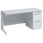 アドバンス 右片袖 中央引出し無 標準タイプ L脚 オカムラ(岡村製作所)