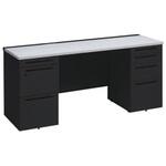 アドバンス 両袖机 4段 中央引出し無 コンセント対応タイプ オカムラ(岡村製作所)