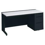 アドバンス 右片袖3段B5 中央引出し付(A3対応) 標準タイプ L脚 オカムラ(岡村製作所)