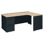 アドバンス L型右用左片袖3段引出付(A3対応) 配線カバー標準タイプ オカムラ(岡村製作所)