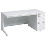 アドバンス 右片袖 中央引出し付(A3対応) 標準タイプ L脚 オカムラ(岡村製作所)