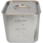 ステンレス角ポット HACCP】【NSF】18-8 深型角キッチンポット 目盛付 3.6L SH-4215D