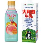 フルーティス白桃×牛乳アソートセット スマイルスプーン