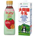 フルーティスあまおう×牛乳アソートセット スマイルスプーン