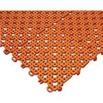 420-009  O(オレンジ) チェックチェッカー 150X150mm オレンジ ミヅシマ工業
