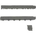 402-213  GY ブラシマットL 中フチ+ 50×300mm グレー ミヅシマ工業