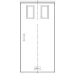 引込開閉器盤用キャビネット1扉2窓屋根付 Panasonic(パナソニック)
