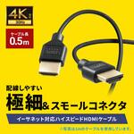 HDMIケーブル ハイスピード スリム&スモール サンワサプライ