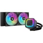 水冷CPUクーラー 120mmファンx2 [LGA1851/1700/1200/1155/1151/1150・AM5/AM4] LE240 V2 ブラック R-LE240-BKAMMC-G-2 DEEPCOOL