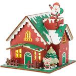 木製クリスマスオルゴールハウス組立キット アーテック[学校教材・教育玩具]