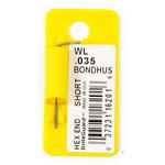 WL0.035 ショート六角レンチメッキ0．035インチ BONDHUS