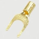 銅線用裸圧着端子 Y形 4.0mm AWG#16~#14 金メッキ Keigan 銅線用裸圧着端子 Y形 4.0mm AWG#16~#14 金メッキ Keigan