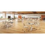 Livesミーティングテーブル 4本丸脚アジャスター/矩形 900×900×720 オカムラ(岡村製作所)