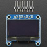 STEMMA QT/Qwiic互換 128x64OLEDモノクロディスプレイ Adafruit
