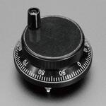 ロータリーエンコーダ(黒)- 100パルス/1回転 直径60mm Adafruit