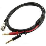 同軸テストリード 1.5m RG-58A/U(50Ω)BNC-バナナプラグ 赤/黒(金メッキ) T.SIN(テイシン電機)