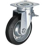 Sシリーズ方向規制自在ゴム車150mm ハンマーキャスター