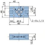 OK-G01-W-20 ゲージ取り出しブロック NACHI(不二越)