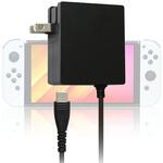 Switch用ドック対応AC充電器1.5m ブラック ALLONE