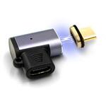 Type-C変換アダプター マグネット式 水平L型(オス‐メス) PD100W   FUSB-CCMA012FL フリーダム