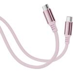 USB-C - USB-Cケーブル [充電 /転送 /1.0m /PD240W /USB2.0]  パステルピンク FUSB-CCAC1910PK [USB-C - USB-C] フリーダム