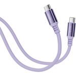 USB-C - USB-Cケーブル [充電 /転送 /1.0m /PD240W /USB2.0]  ラベンダー FUSB-CCAC1910PU [USB-C - USB-C] フリーダム