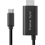 USB Type-Cコネクタ HDMIミラーリングケーブル 2m [ブラック] PGA